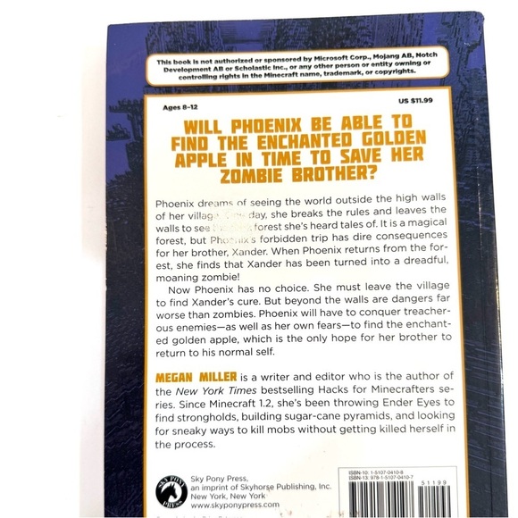 Kids Quest for the Golden Apple Minecraft Graphic Novel by Megan Miller - Picture 2 of 5